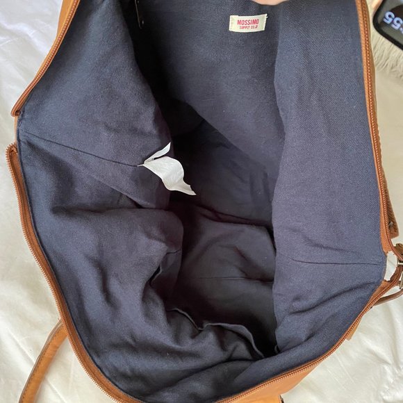 Mossimo Blue White Boho Print Duffel Bag - Picture 5 of 6